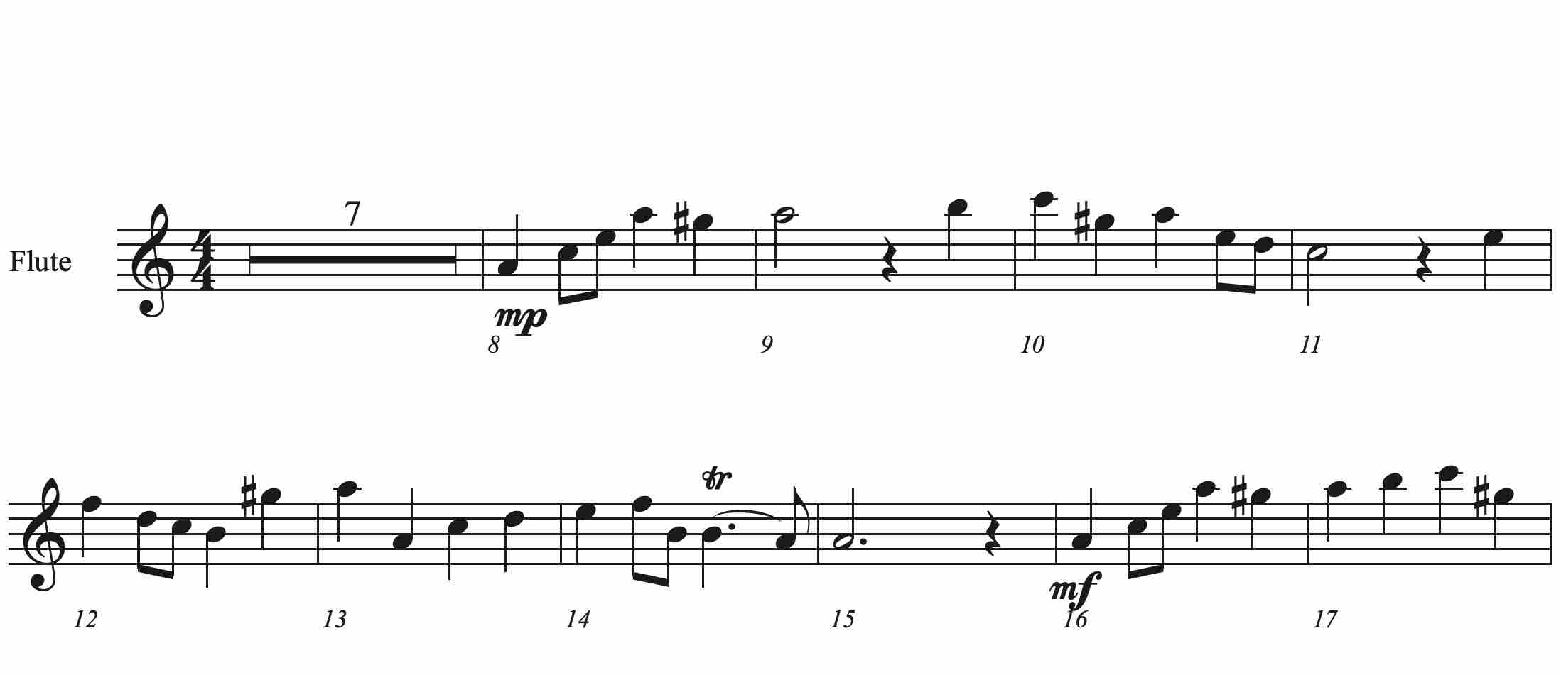 Adagio - Flute sheet Music