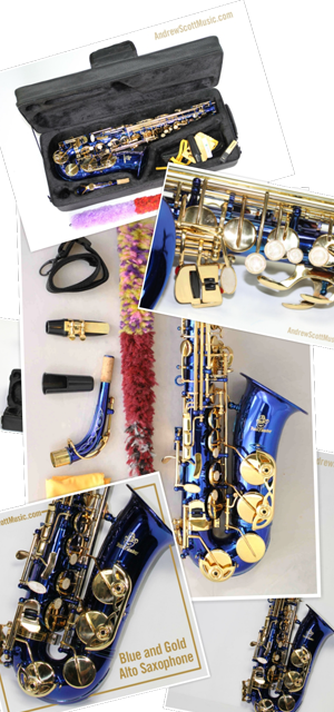 Alto Blue Gold Saxophone
