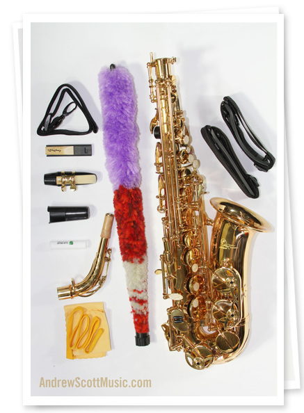 Gold Alto Saxophone new
