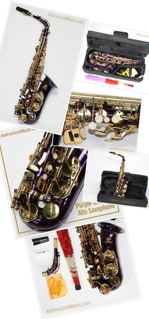 saxophone purplegold