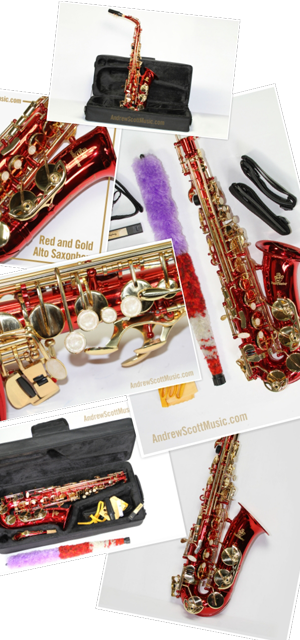 Saxophone Red-Gold