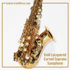 Curved Saxophone Gold