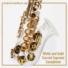 Curved Saxophone White