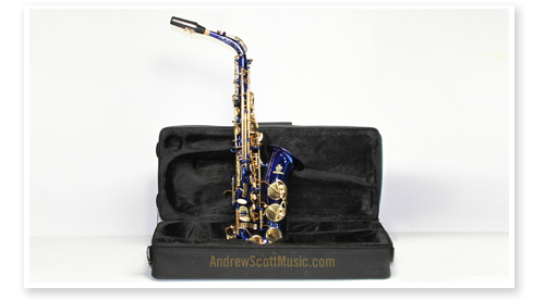 Blue Gold Saxophone