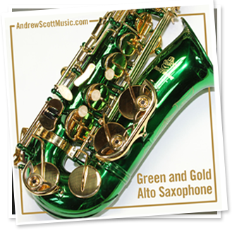 Green Gold Alto Saxophone